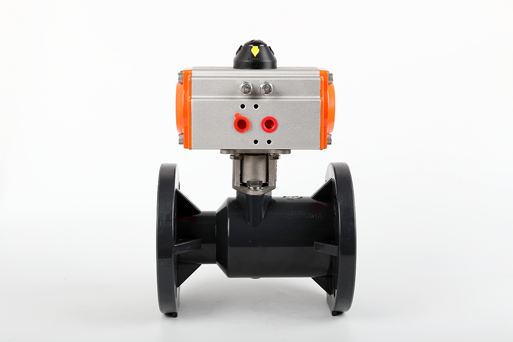 任丘气动法兰一体球阀